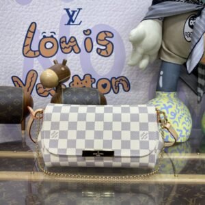 Replica Louis Vuitton Favorite White Grid