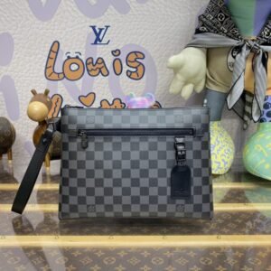 Elementor 页面 #30127 Replica Louis Vuitton Takeoff Pouch Black Grid