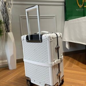 Replica Goyard  Bourget Travel Suitcase White