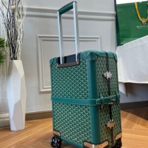 Replica Goyard  Bourget Travel Suitcase Green