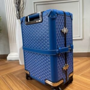 Replica Goyard  Bourget Travel Suitcase Blue