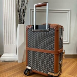 Replica Goyard  Bourget Travel Suitcase Brown