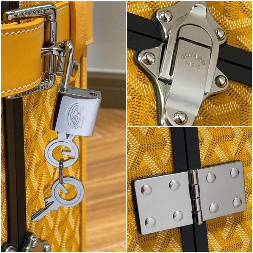 20230914_i1694671584_1020_3 Replica Goyard Bourget Travel Suitcase Yellow - 图片 4