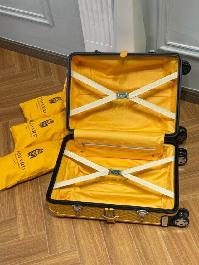 20230914_i1694671584_1259_7 Replica Goyard Bourget Travel Suitcase Yellow - 图片 5