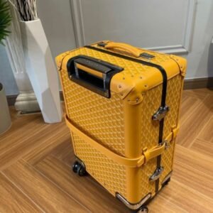 Replica Goyard  Bourget Travel Suitcase Yellow