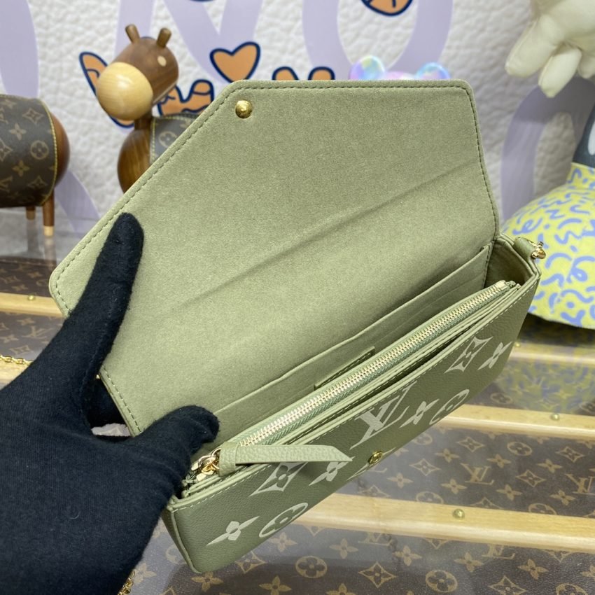 20231012_i1697113270_6516_8 Replica Louis Vuitton Félicie Pochette Green - 图片 8