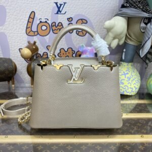 Replica Loius Vuitton Capucines Golden Grey
