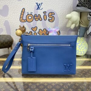 Replica Louis Vuitton Takeoff Pouch Blue