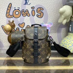 Replica Louis Vuitton Nano Christopher Backpack Brown