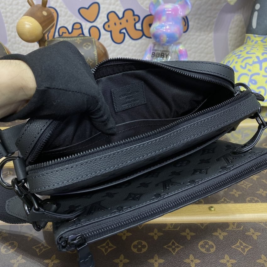 20231112_i1699789026_7011_8 Replica Louis Vuitton Trio Messenger Full Black - 图片 7