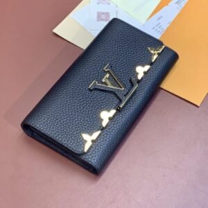 Replica Louis Vuitton Capucines Long Black
