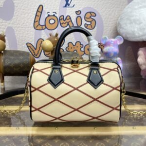 Replica Louis Vuitton Speedy Bandouliere 20 Beige