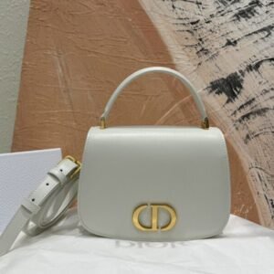Replica Dior 30  Montaigne Avenue Top Handle White