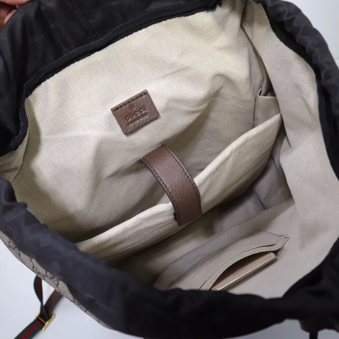 24a391d791e67706 Replica GUCCI GG Supreme Leather Backpack - 图片 8