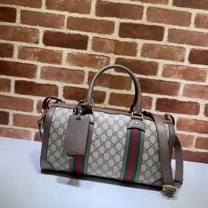 4dcd4f24647fd44f Replica Gucci Small Ophidia GG Web Duffle Bag