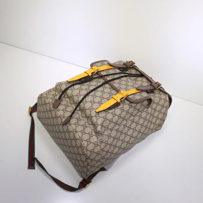 5bbeb340c6fca45e Replica GUCCI GG Supreme Leather Backpack - 图片 4