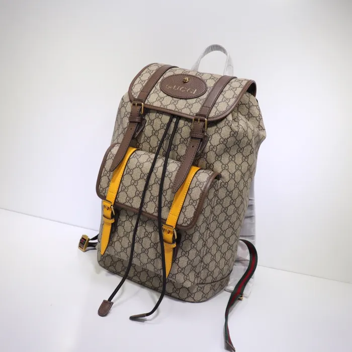 6b4f54dce5489184 Replica GUCCI GG Supreme Leather Backpack - 图片 2
