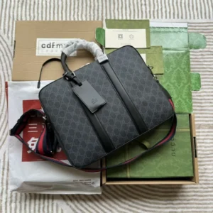 Replica GUCCI GG BLACK BRIEFCASE