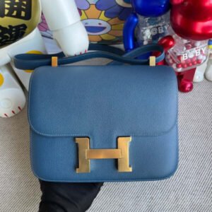 Replica Hermes Constance 18cm Deep Blue
