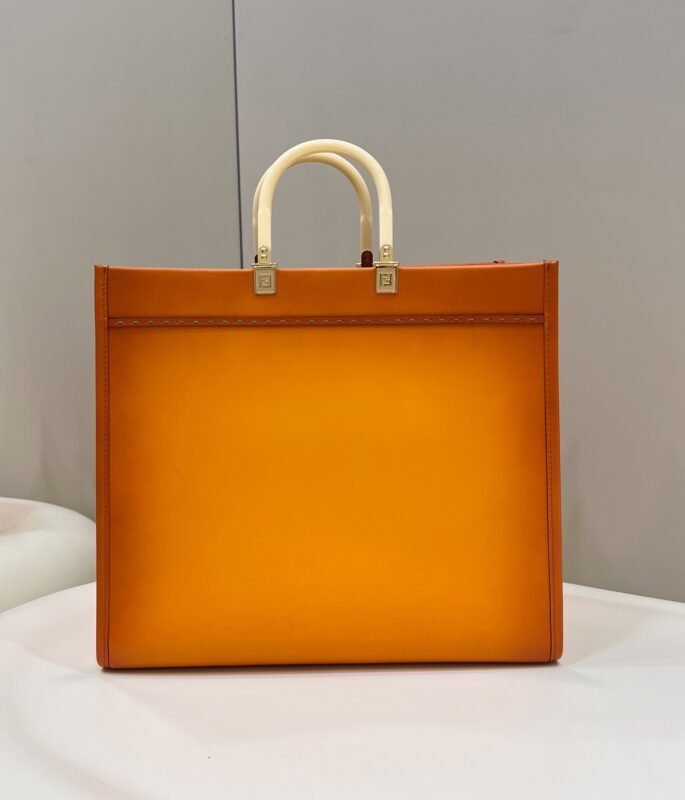 a02-1 Replica Fendi Peekaboo Tote Orange - 图片 2