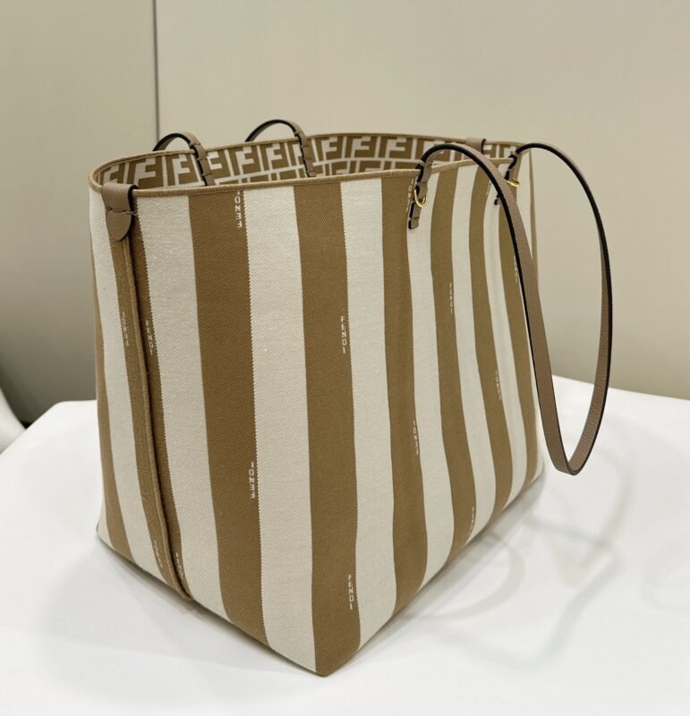 a03-2 Replica Fendi Two Side Small Tote Beige - 图片 3