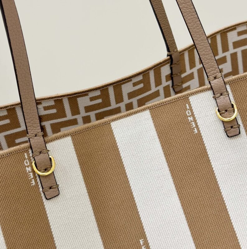 a05-2 Replica Fendi Two Side Small Tote Beige - 图片 5
