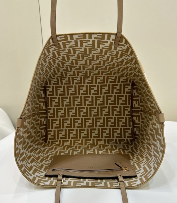 a09-2 Replica Fendi Two Side Small Tote Beige - 图片 9