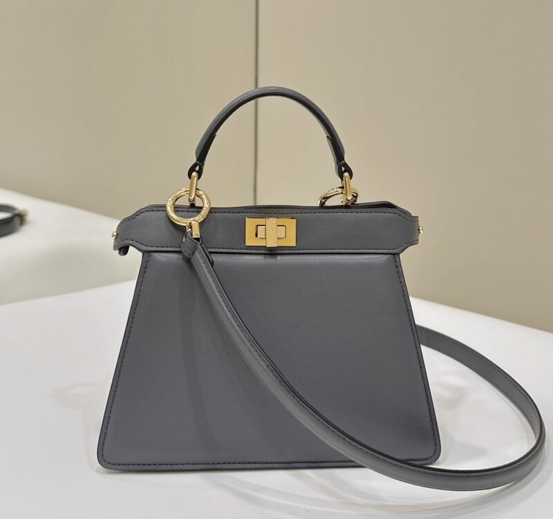 a1-2-15 Replica Fendi Peekaboo Mini Grey