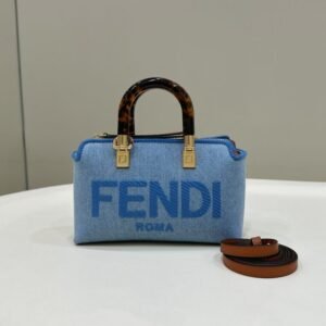 Replica Fendi By The Way Boston   Blue Cotton