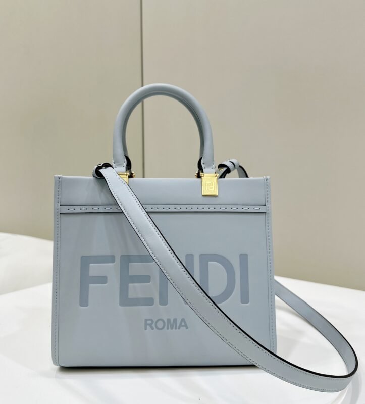 a1-22 Replica Fendi Small Tote Sky Blue