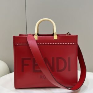 Replica Fendi Peekaboo Tote Red