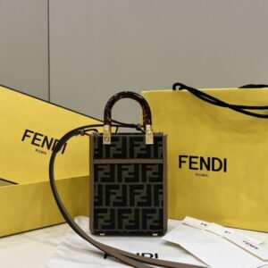 Elementor Page #33376 Replica Fendi Mini Tote Brown Canvas