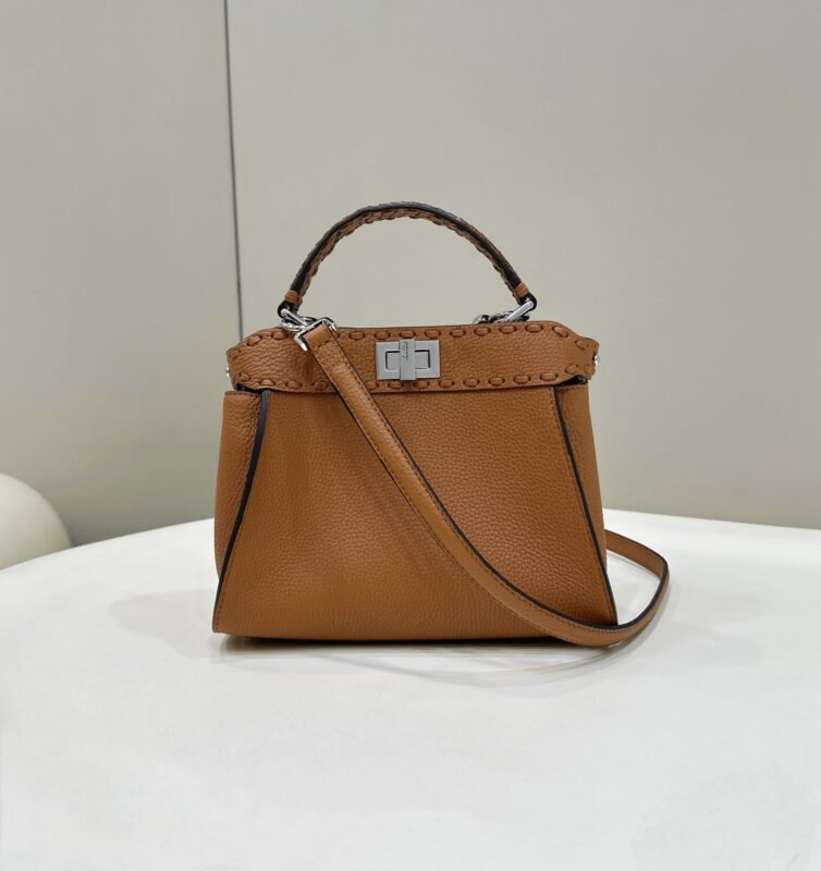 a1-3-9 Replica Fendi Peekaboo Small Brown