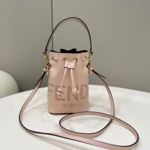 Replica Fendi Tresor Mini Bucket Pink