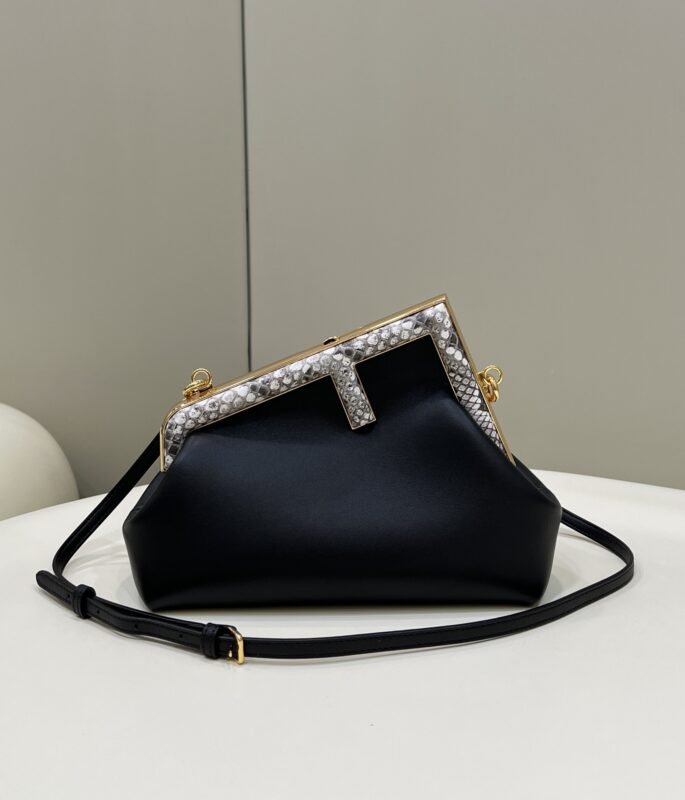 a1-5-3 Replica Fendi First Black Python