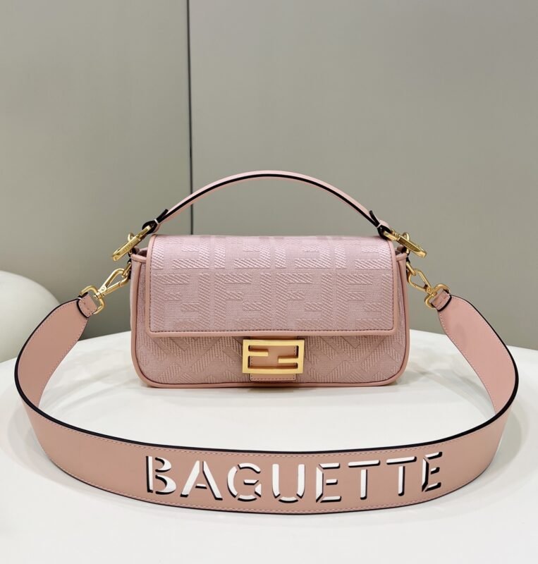 a1-56 Replica Fendi Baguette FF Pink