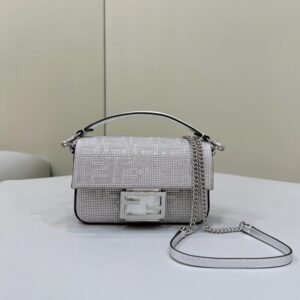 Elementor 页面 #30074 Replica Fendi Baguette Silver Diamond
