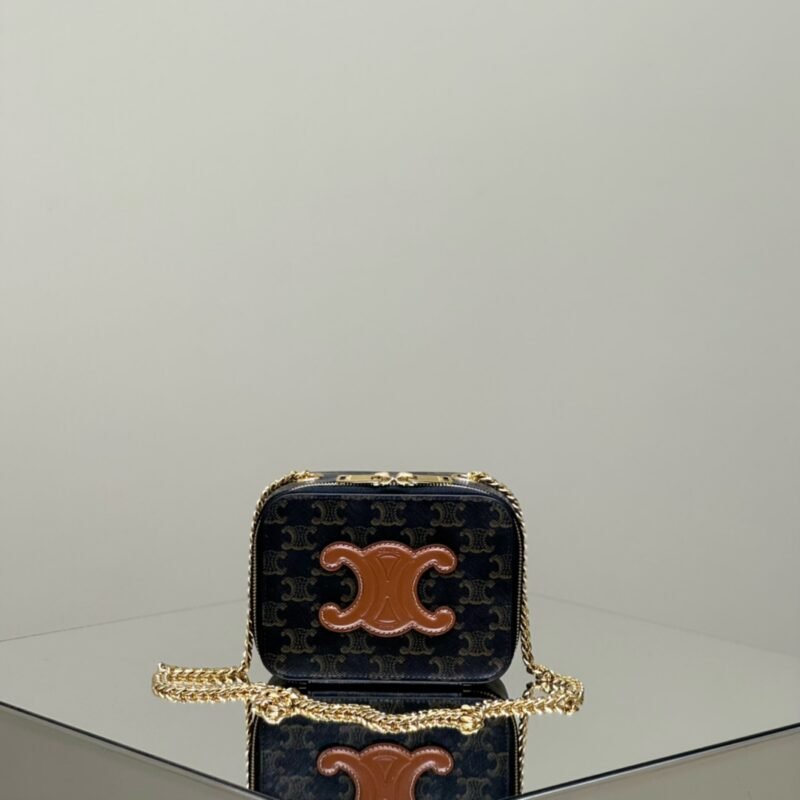 a1-69 Replica Celine Triomphe Box on Chain