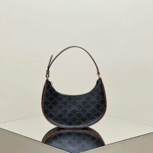 Elementor #30912 Replica Celine Triomphe Moon Bag Brown
