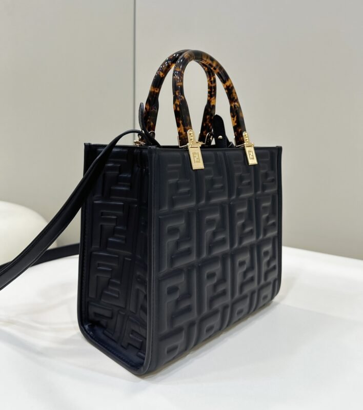 a2-1-17 Replica Fendi Small Tote Black - 图片 2
