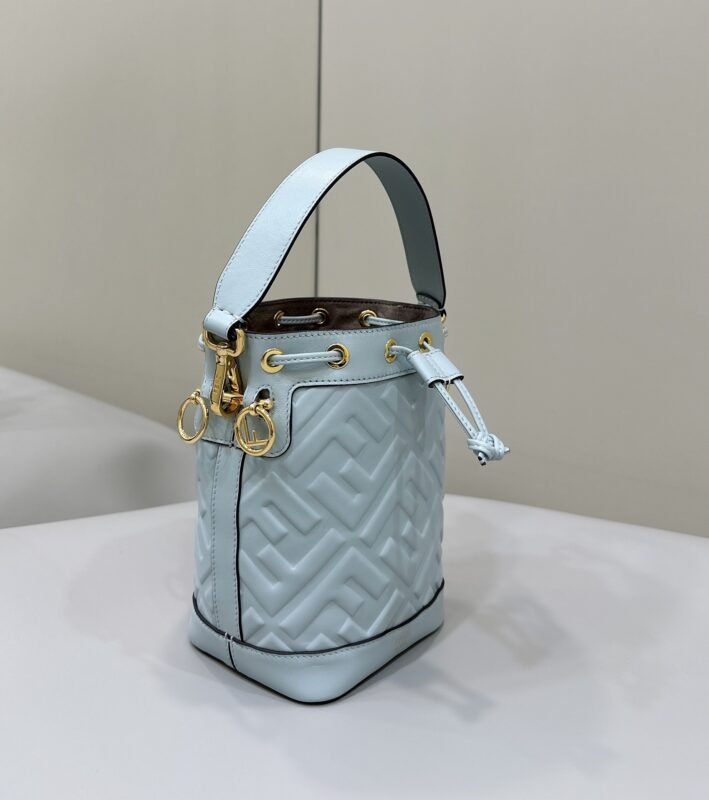 a2-3 Replica Fendi Tresor Mini Bucket Blue - 图片 2