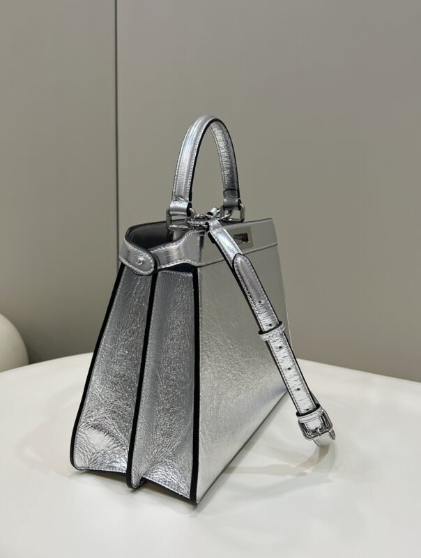 a2-32 Replica Fendi Peekaboo Large Silver - 图片 2
