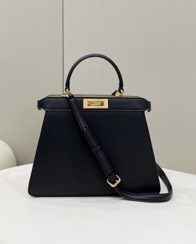 a2-5-4 Replica Fendi Peekaboo Medium Black - 图片 2