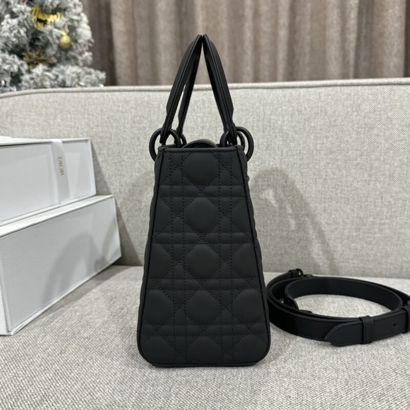 a3-12 Replica Lady Dior Medium Ultramatte Black - 图片 8