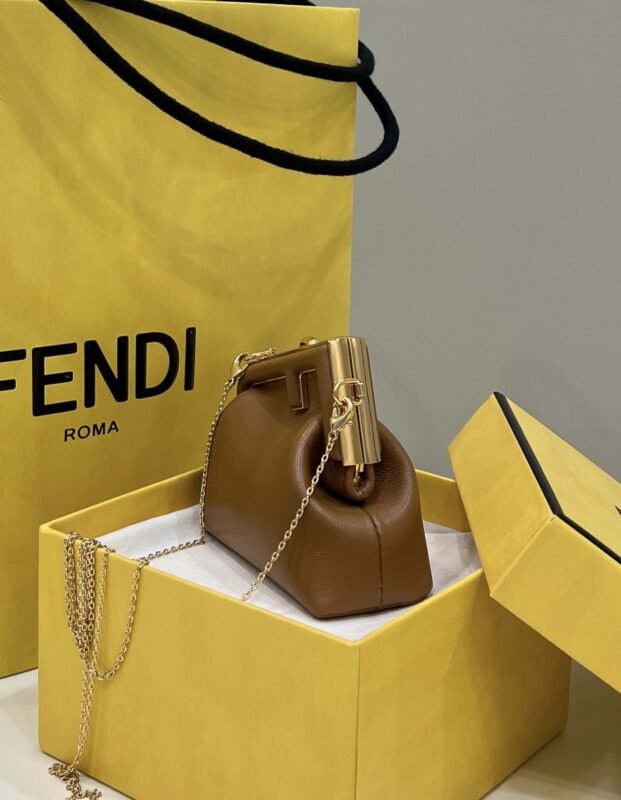 a3-2-8 Replica Fendi First Mini Brown - 图片 3