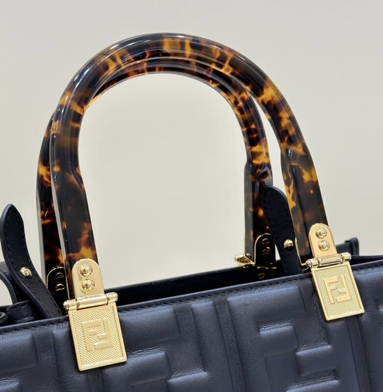 a4-1-17 Replica Fendi Small Tote Black - 图片 5