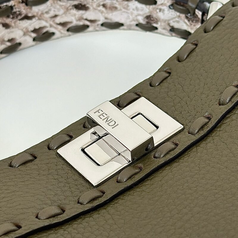 a4-1-22 Replica Fendi Peekaboo Small Dark Grey - 图片 4