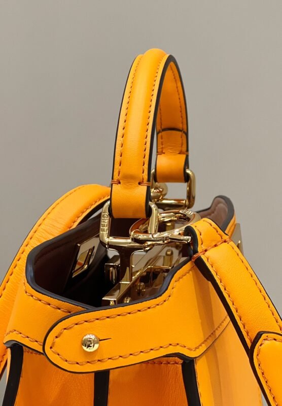 a4-2-12 Replica Fendi Peekaboo Medium Orange - 图片 4