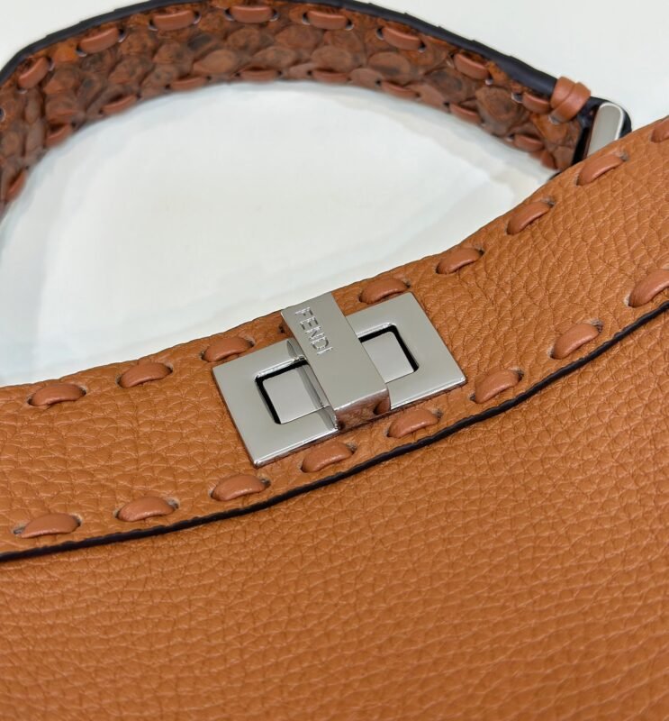a4-3-9 Replica Fendi Peekaboo Small Brown - 图片 4
