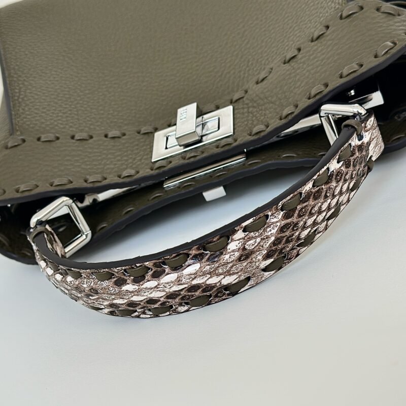 a5-1-22 Replica Fendi Peekaboo Small Dark Grey - 图片 5